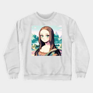 Anime Mona Lisa Crewneck Sweatshirt